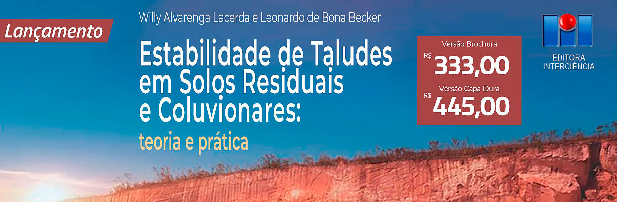 Banner Promo 9 - Estabilidade de taludes em solos residuais e coluvionares